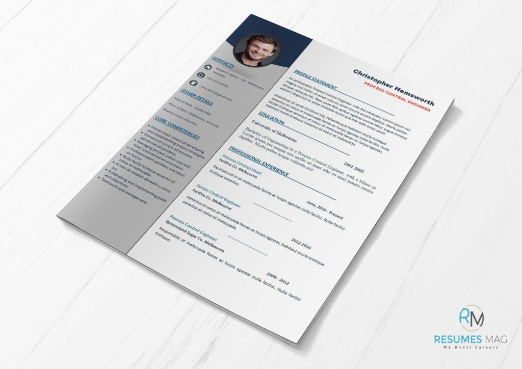 Apex - Two Pages Professional Resume Template - Resumes Mag | Resume Templates Service