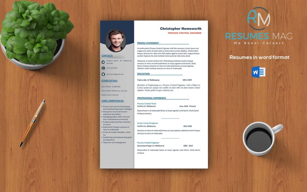 Apex - Two Pages Professional Resume Template