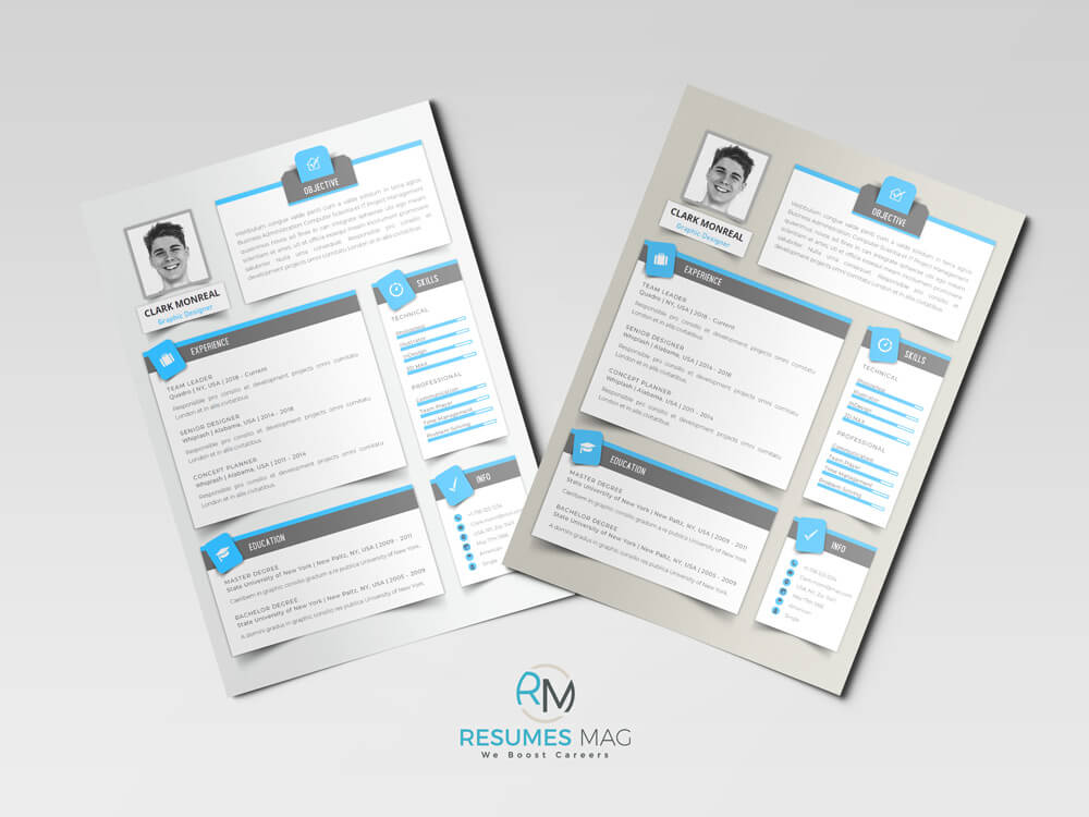 Sombra Modern English Resume Template_2 Samples Above