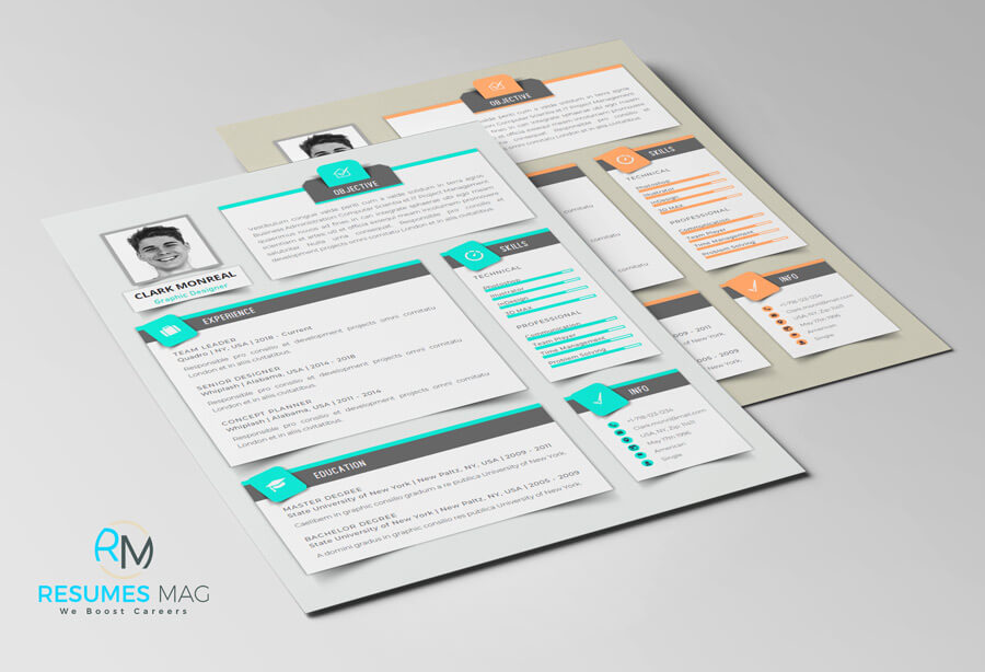 Sombra Modern English Resume Template_2 Samples